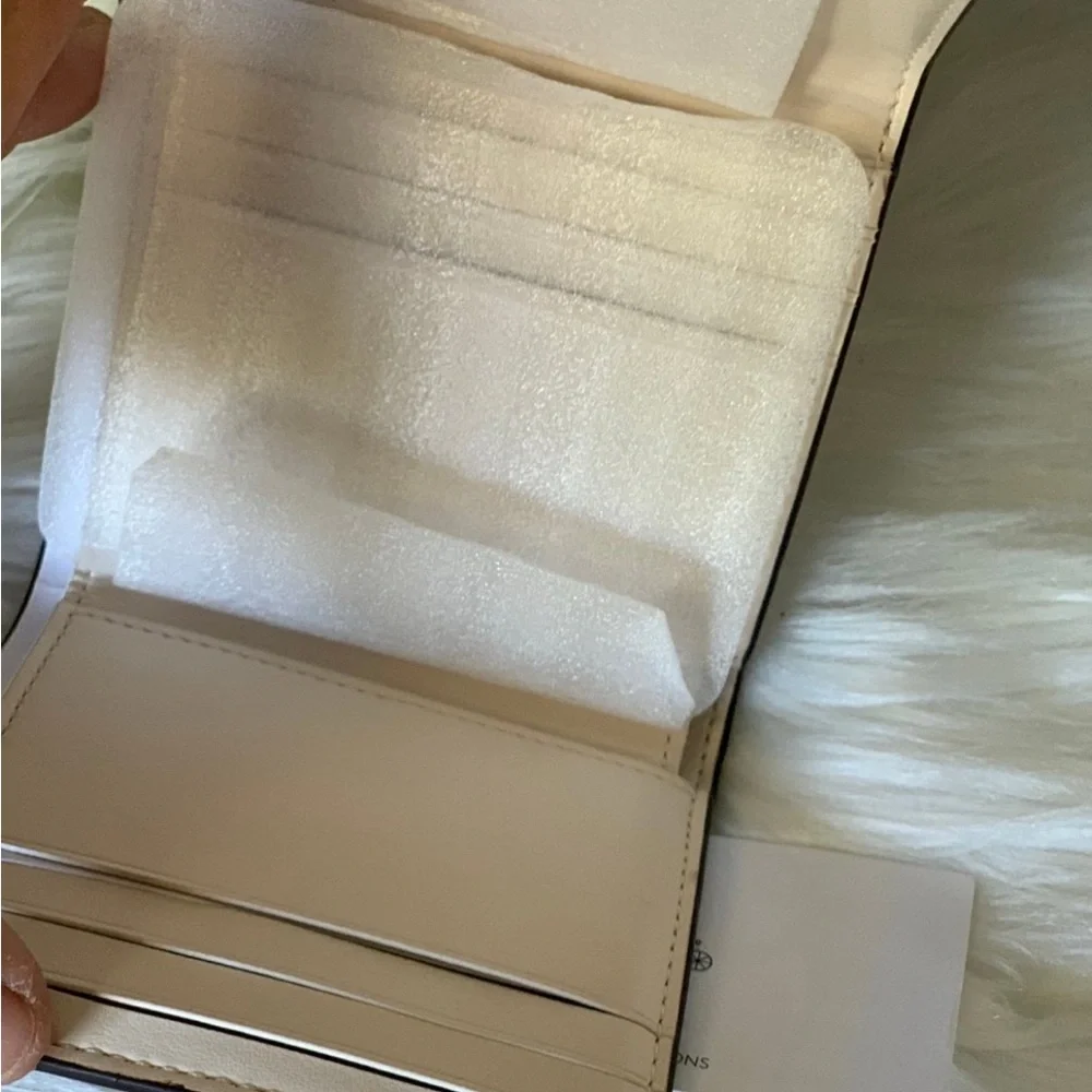 Coach Small Trifold Wallet In Blocked Signature Canvas